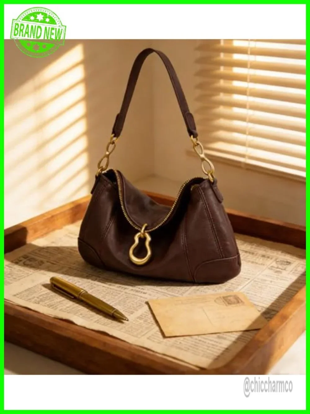 Retro Hobo Shoulder Bag PU Leather Satchel Purse